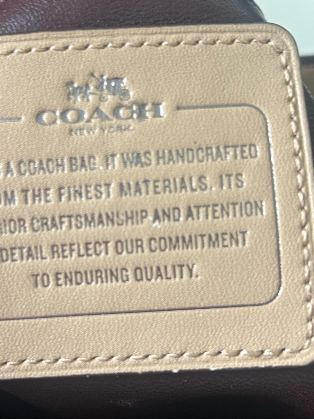 Coach Beige Leather Hobo Shoulder Bag - Picture 8 of 16